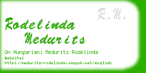 rodelinda medurits business card